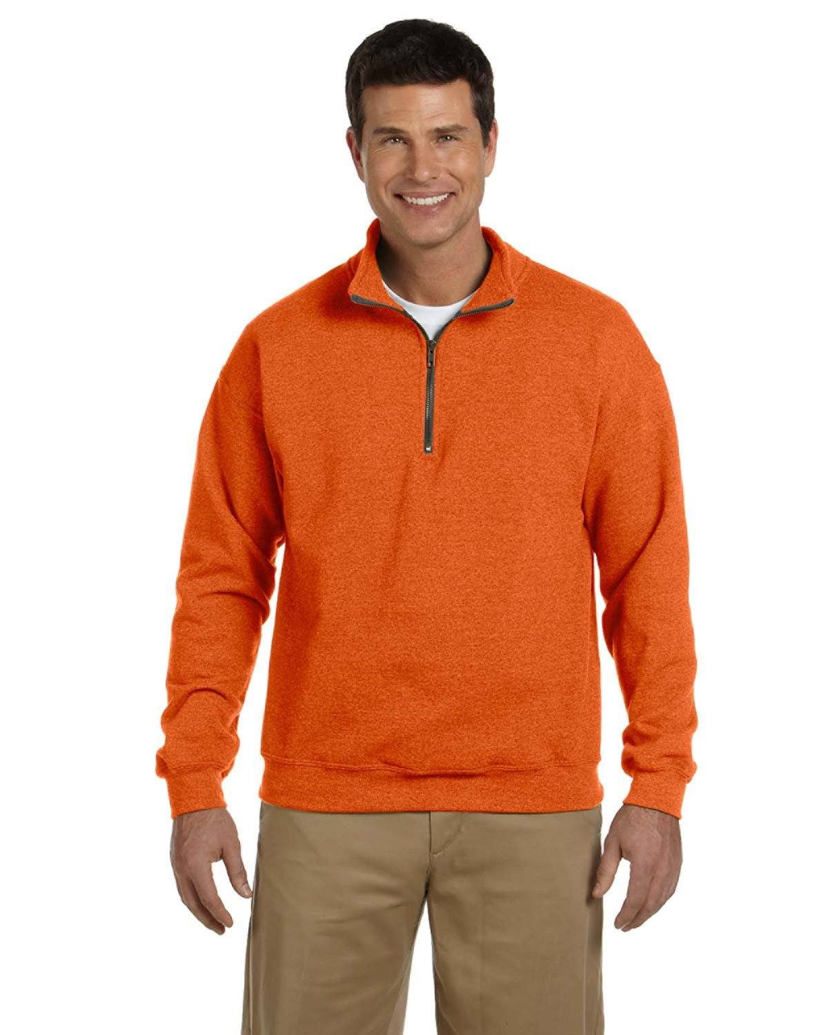 Adult Heavy Blend™ Adult 8 oz. Vintage Cadet Collar Sweatshirt Infoshore S ORANGE 