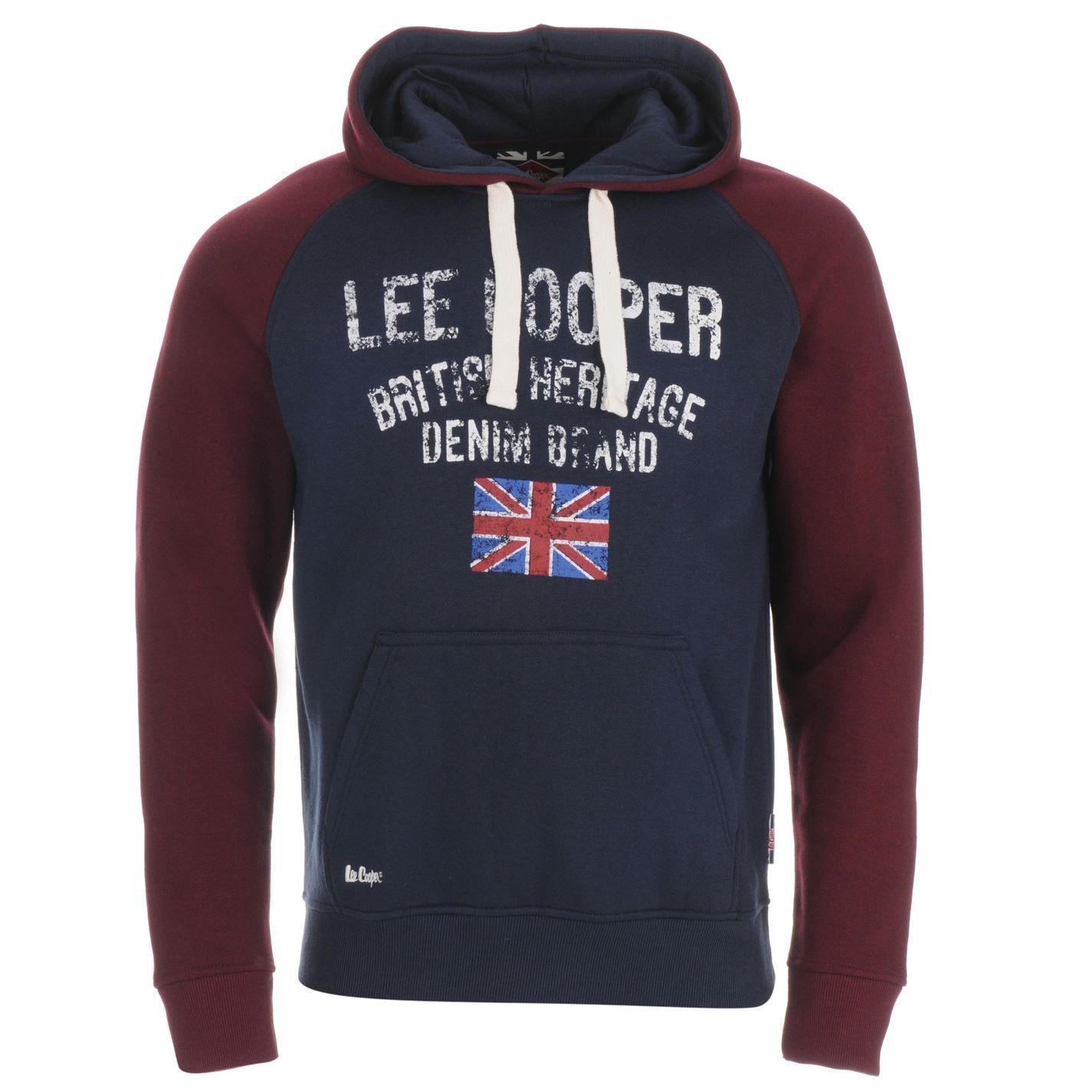 LEE COOPER FELPA UOMO OTH LDN NAVY/BURGUNDY LEE COOPER Blue S 