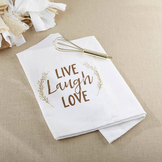 Live, Laugh, Love Whisk and Tea Towel Infoshore